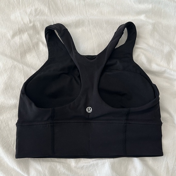 Lululemon Wunder Train Longline Bra, black, size 6 - Picture 4 of 7